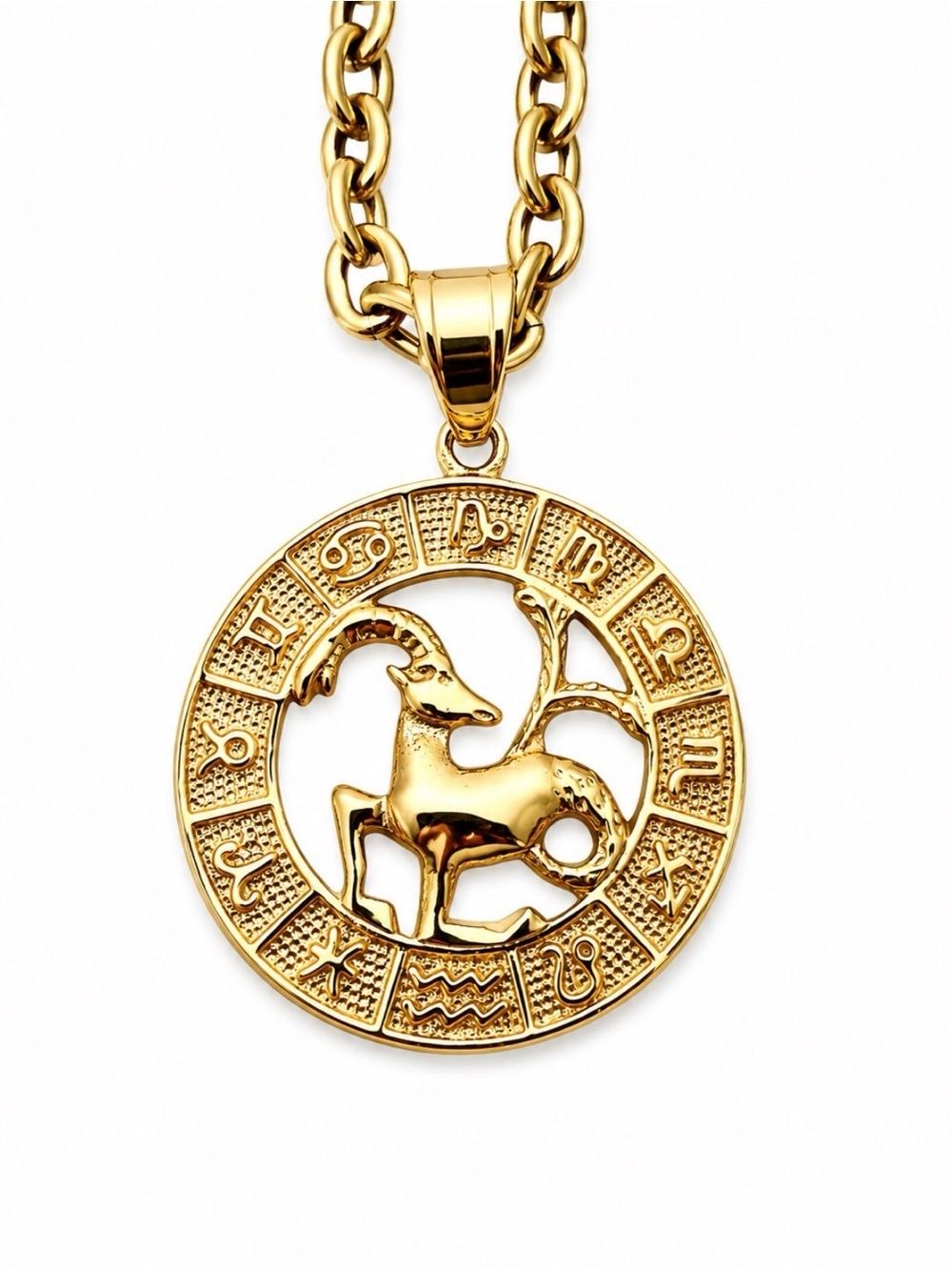 NWT Gold Zodiac AriesPendant Necklace 16 inch